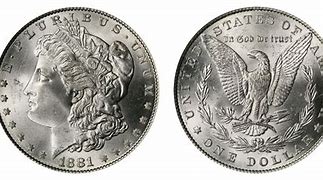 Image result for Silver Dollar Coin 1881