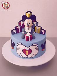 Image result for Baby Mickey 1st Birthday Cake