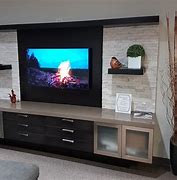 Image result for Custom Wall Unit Entertainment Center