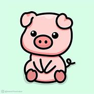 Image result for Cute Simple Cartoon Pig