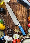 Image result for Damascus Blade Turquoise Handle Chef Knife