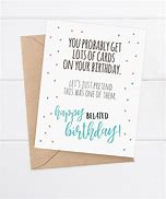 Image result for Knitting Belated Birthday Cards