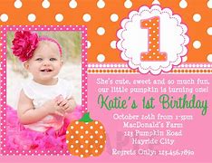 Image result for First Birthday Invitation Card Models