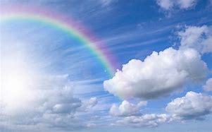 Image result for Beautiful Sky with Rainbow