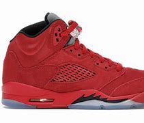 Image result for Jordan 5 Red Netting Entire Shoe