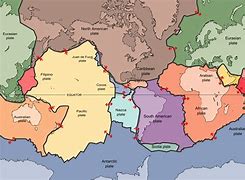 Image result for Fill in the Tectonic Plates Map