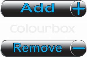 Image result for Add and Remove Button