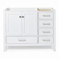 Image result for 42 White Bathroom Vanity without Top