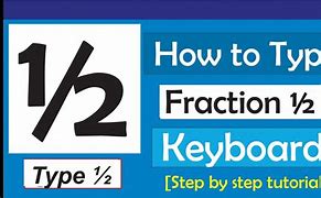 Image result for Fraction Symbol On Keyborad