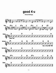 Image result for Good 4 U Flute Sheet Music