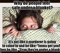 Image result for Hiding Under Blanket Meme