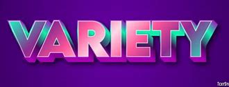 Image result for Variety Word Logo