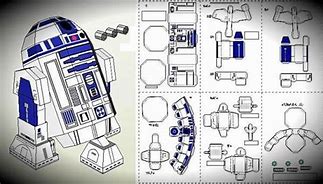 Image result for Star Wars Papercraft R2-D2