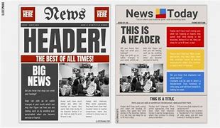 Image result for Front Page Newspaper Template PowerPoint