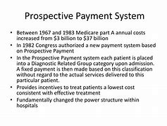 Image result for Prospective Payments