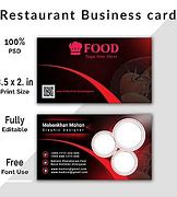 Image result for Restaurant Business Card Design