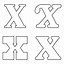 Image result for Letter X Desighn