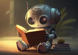 Image result for Robot Reading Book Figure