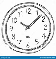 Image result for Sketch Image of Clock