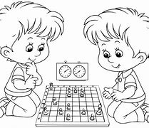 Image result for Playing Chess Outline