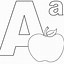 Image result for Apple Coloring Letter