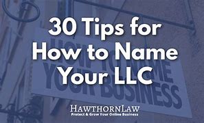 Image result for Examples of LLC Names