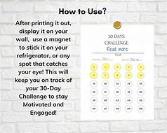 Image result for 20 Days Challenge Template