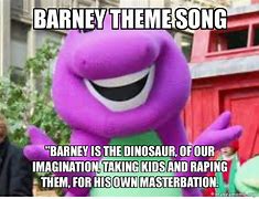 Image result for Barney the Memes