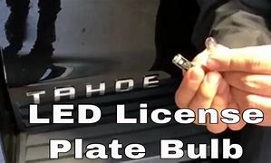 Image result for LED License Plate Light Chevrolet Tahoe