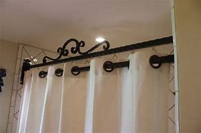 Image result for Custom Shower Curtain Rods