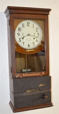 Image result for International Time Recorder Clock