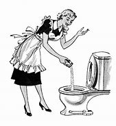 Image result for Clip Art of Cleaning Toilet Seat