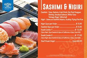 Image result for Sashimi Nigiri Menu Poster