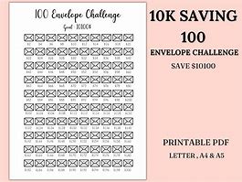 Image result for 10K Envelope Challenge
