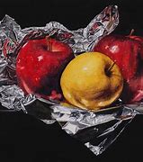 Image result for Realistic Still Life Paintings Apple