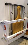 Image result for DIY Cutting Board Storage Racks