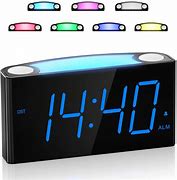 Image result for Alarm Clock with 7 Colors Night Light at Bedroom