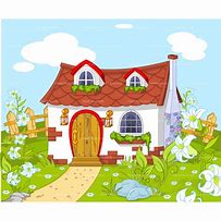 Image result for cartoons house gardens