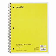 Image result for Yellow Spiral Notebook
