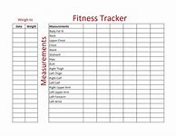 Image result for Fitness Tracker Sheet