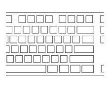 Image result for Standard QWERTY Keyboard Sketch