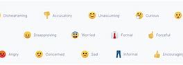 Image result for Grammarly Target Tone Emoji
