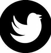 Image result for Twitter Black and White Outline Logo