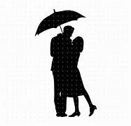 Image result for Black Couple Under Umbrella Silhouette