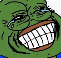 Image result for Pepe Crying with Laughter