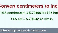 Image result for 14.5 Cm to Inches