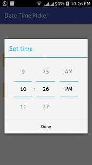 Image result for Date and Time Picker Android