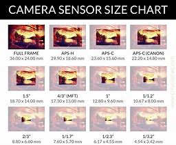 Image result for Sensor Size of Cameras Comparison