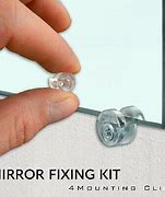 Image result for Mounting Clips for a Round Frameless Mirror