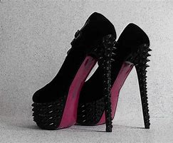 Image result for Black Heeled House Shoes
